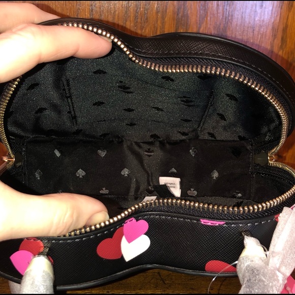NWT-Kate Spade-SET-Love Shack-Flutter Hearts Crossbody & Heart Coin Purse-$428 - Picture 8 of 15